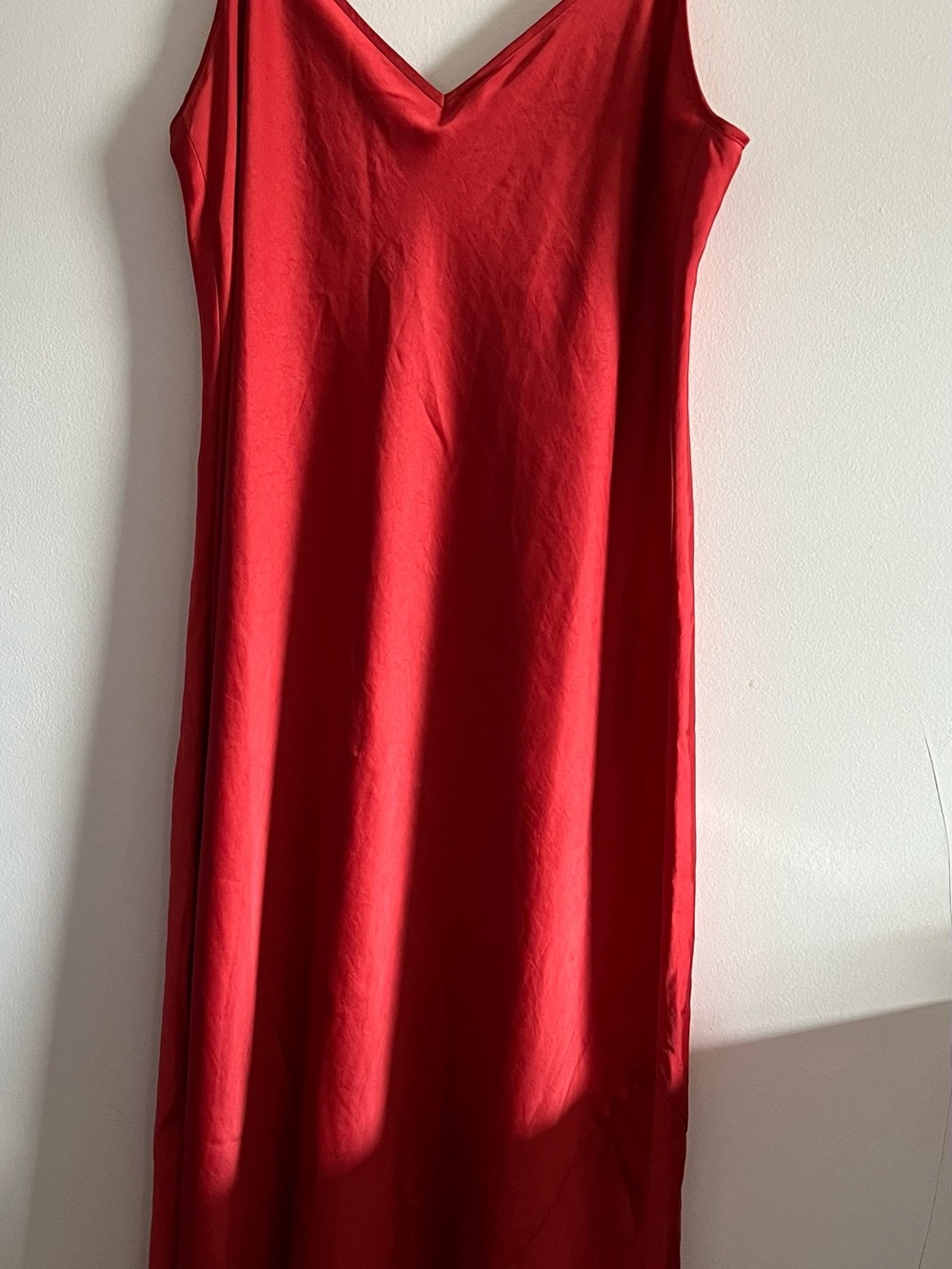 Wilfred Red Slip Dress Midi (full length for petites)